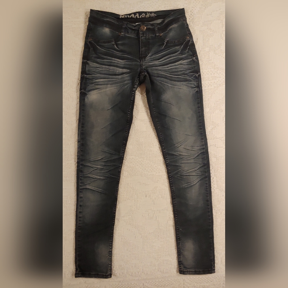 Mudd Distressed Stretch Denim Leggings size 9